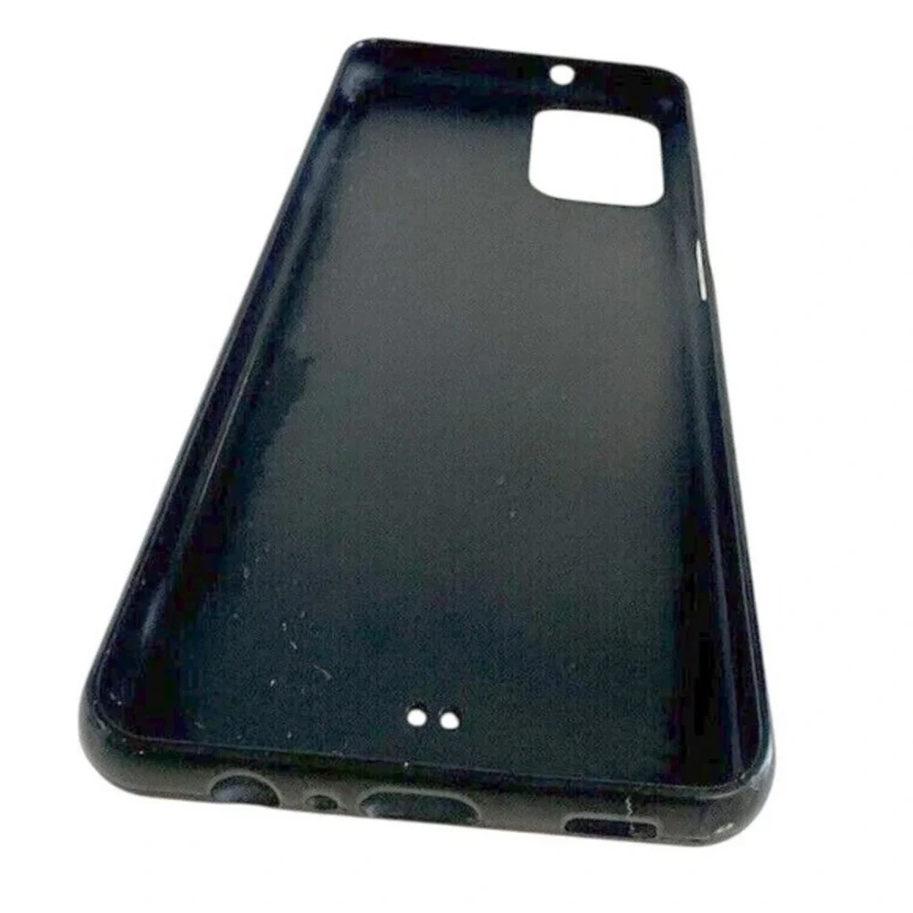 Samsung Galaxy A12 Smartphone Case Sunflower Print Black‎ Protective Cover J-01